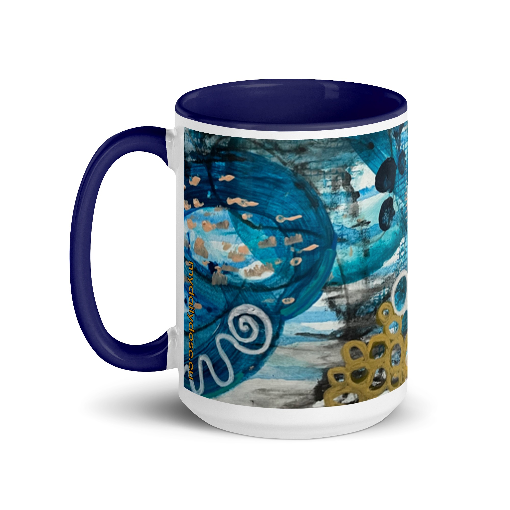 #mydailydose MUG with Dark Blue Character Curiosity 2 - Image 6
