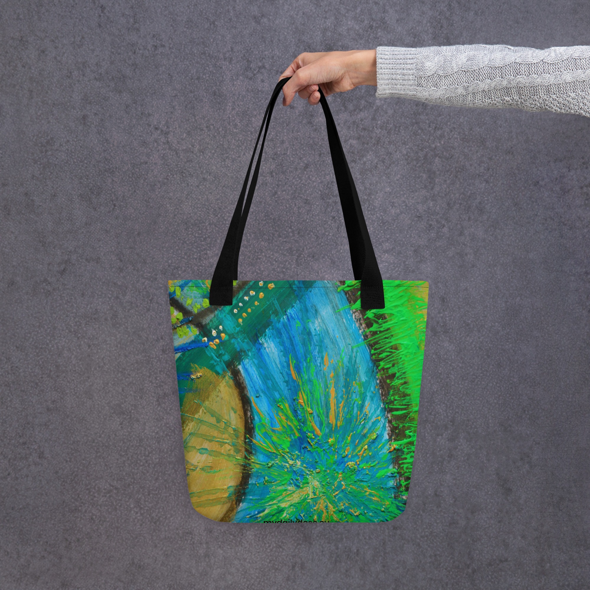 All-Over Print TOTE Green3 - Image 2