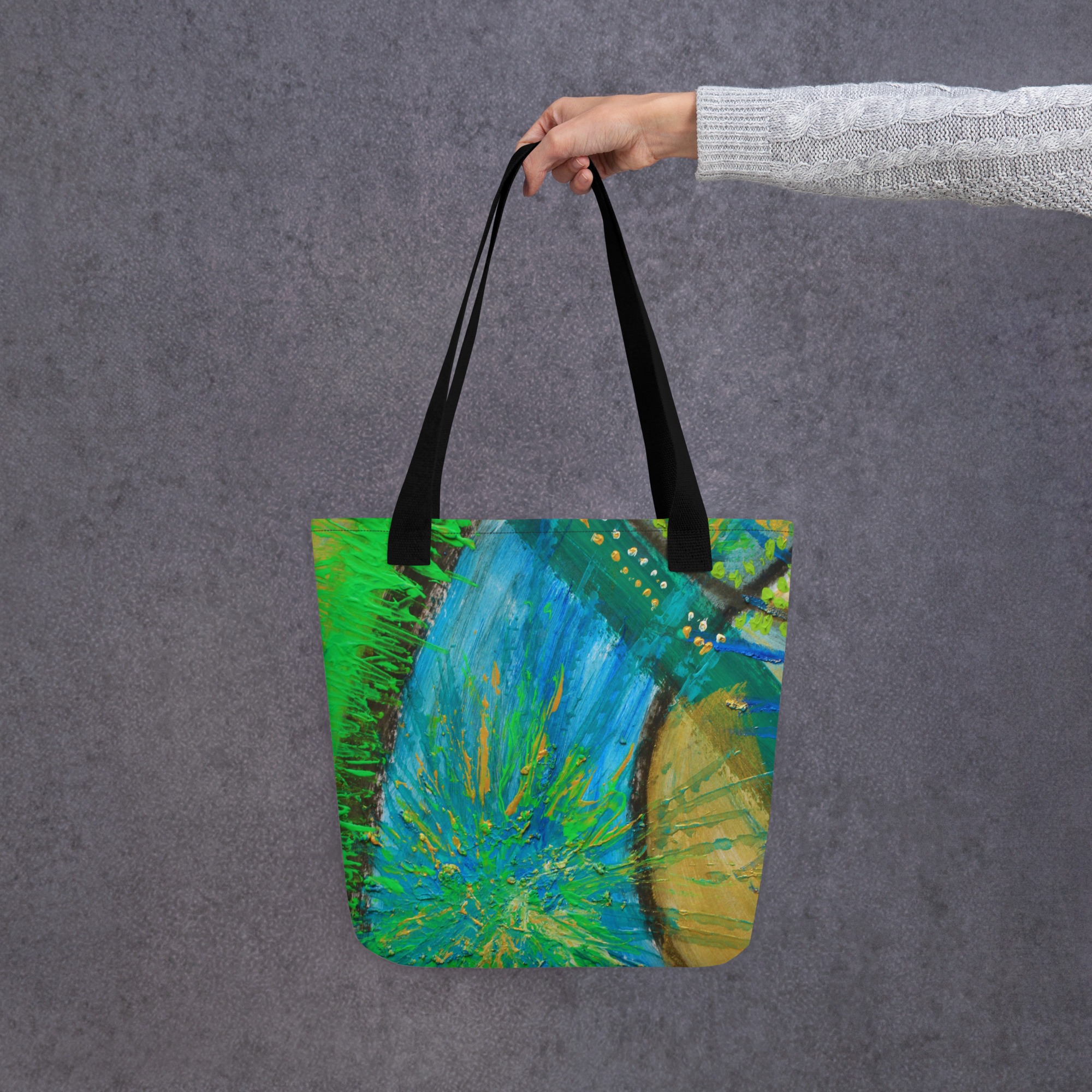 All-Over Print TOTE Green3 - Image 3